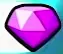 Purple faceted diamond currency icon.