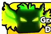 Dark Greenfire Demon with glowing green eyes and bright green flames.