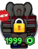 Gray twin-tailed partner in red-and-black clothing in the 1,999 Robux slot.