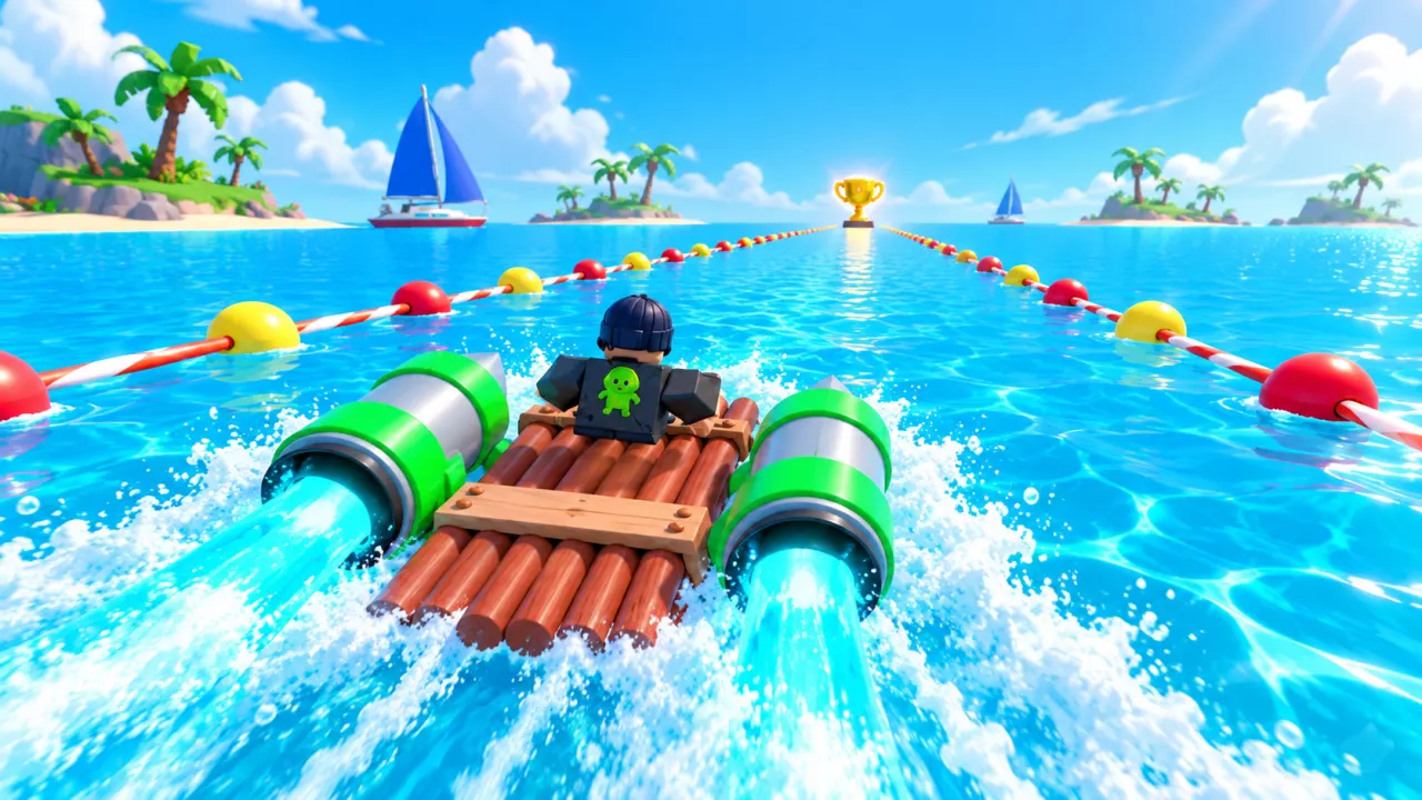 Boat Race with 99 Engines: How to Race and Leave &mdash; illustrated cover