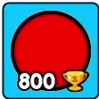 Red circular trail icon in its shop card.